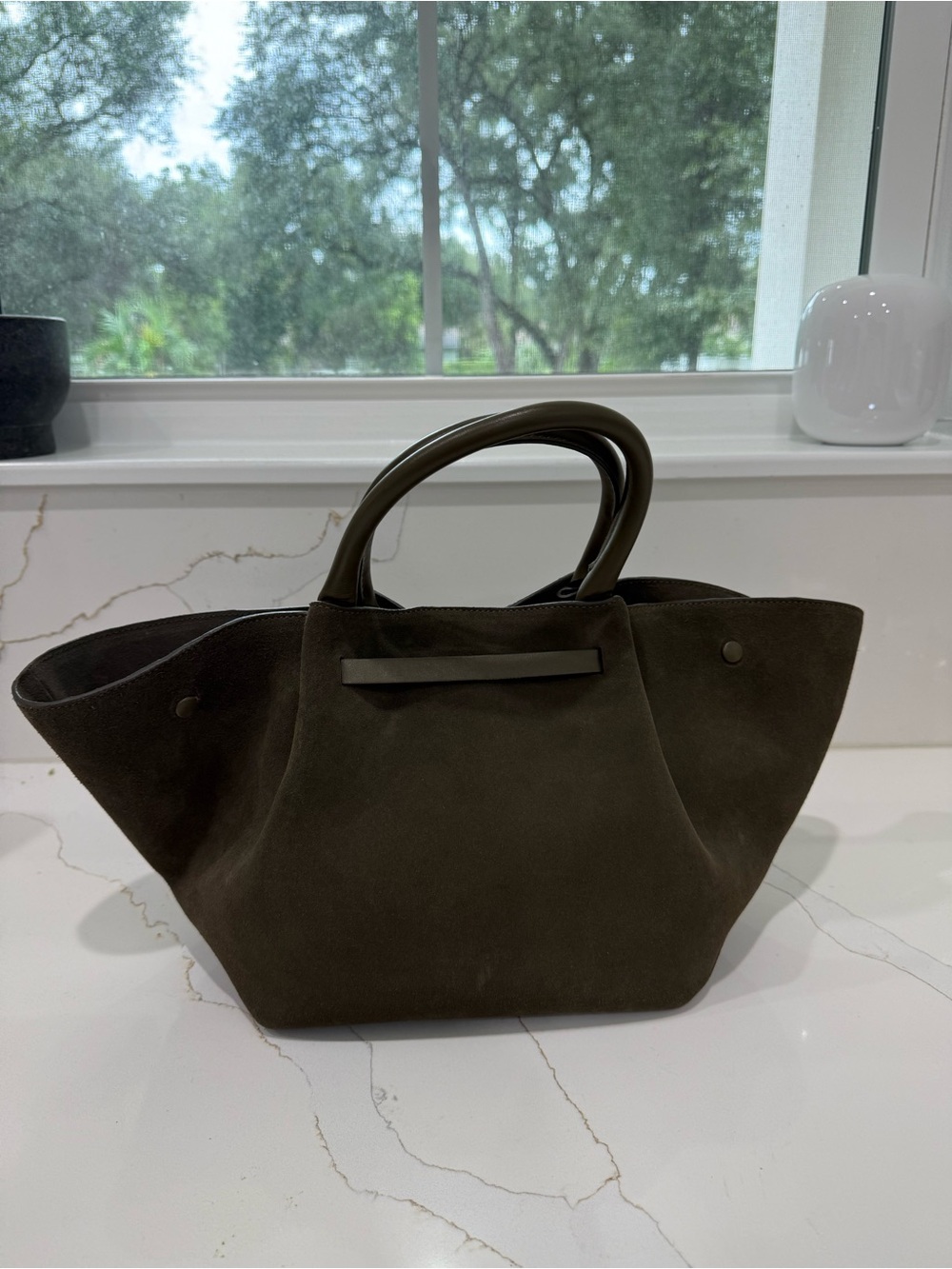 Demelier New York Suede Tote - Picture 2 of 4